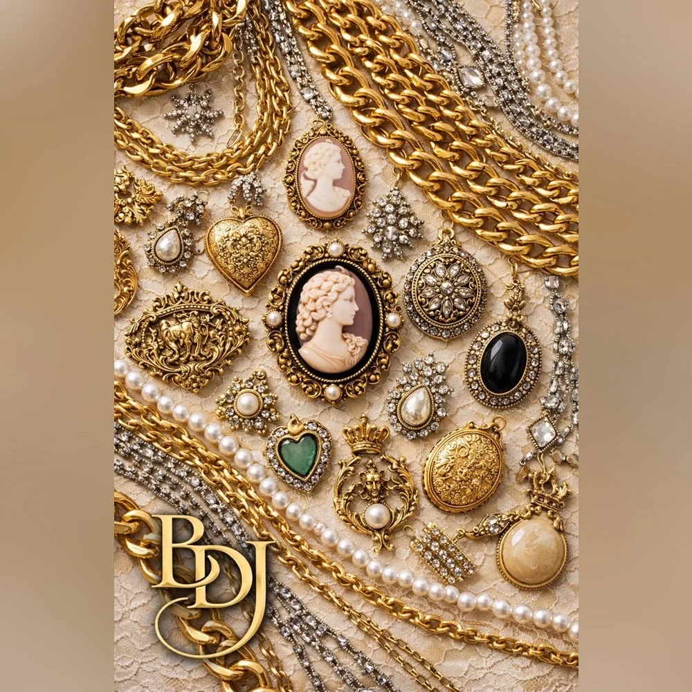 Limited Edition 1 LB Jewelry Discovery Bundle Gold Silver Vintage Wearable Mix!